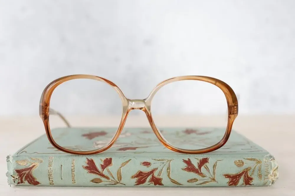 Vintage 1970s Germany Eyeglass frames 50-16 NOS Grandmacore Eyewear Nerd